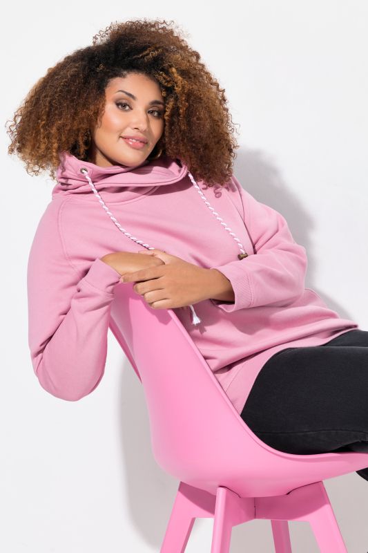 Drawstring Collar Sweatshirt