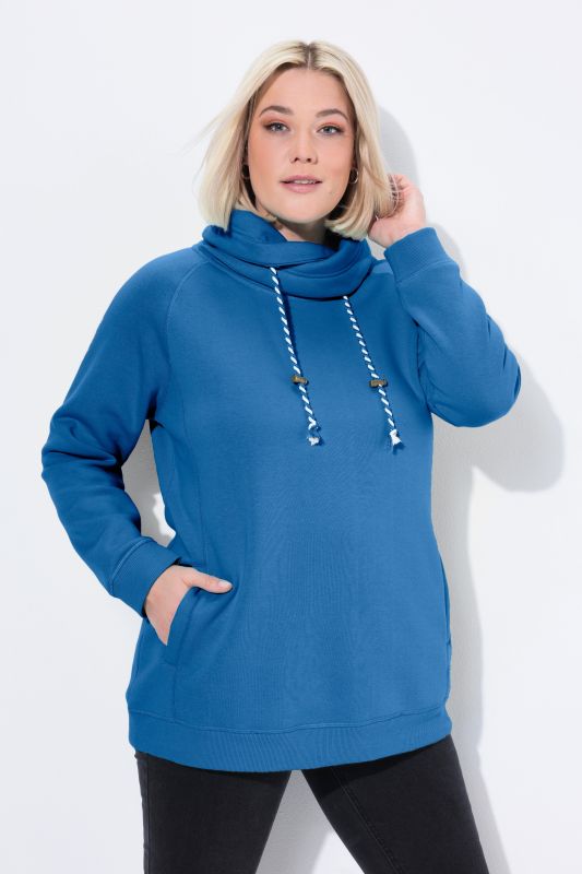 Drawstring Collar Sweatshirt