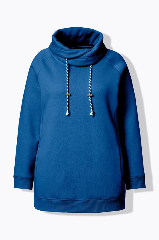 Drawstring Collar Sweatshirt