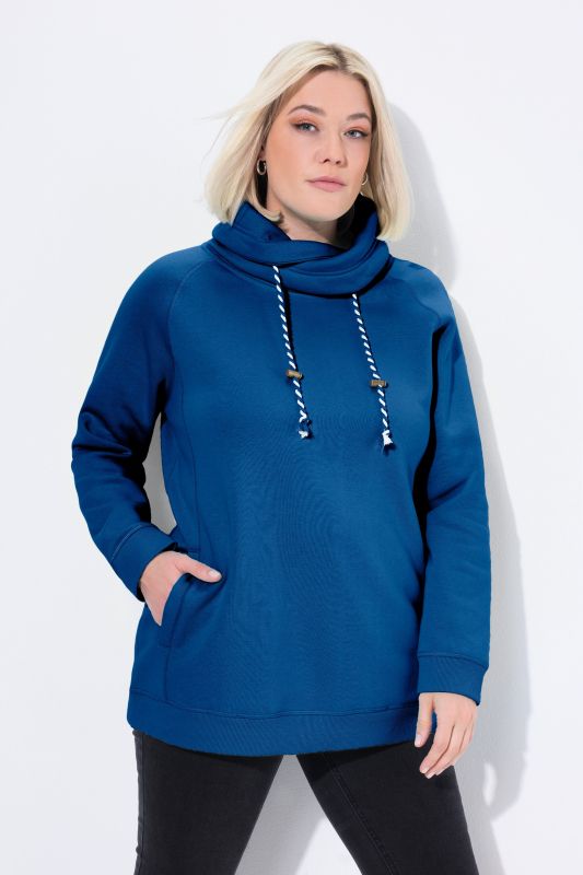 Drawstring Collar Sweatshirt