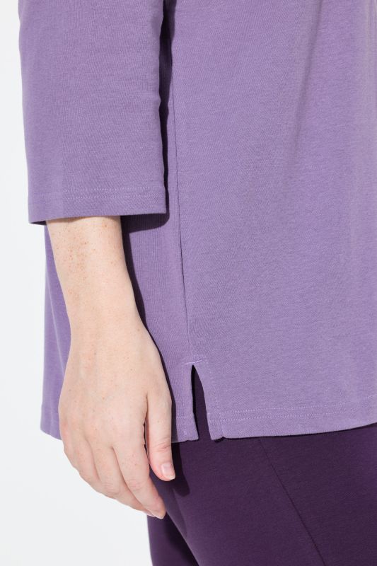 Eco Cotton Ribbed V-Neck Tee