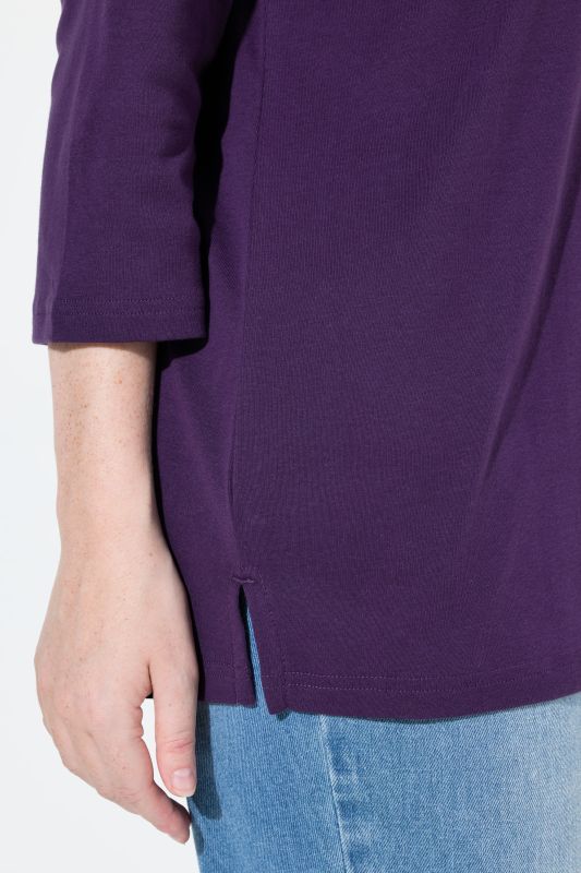 Eco Cotton Ribbed V-Neck Tee