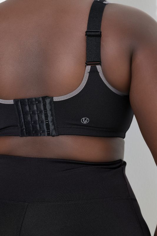 Mesh Inset Double Layer Adjustable Cup Wirefree Sports Bra