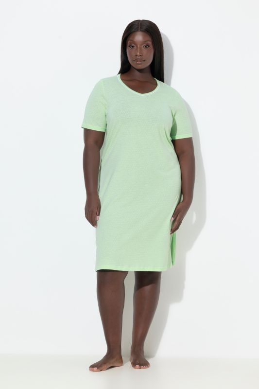 Нощници комплект от 2 броя с принт на точки и едноцветна