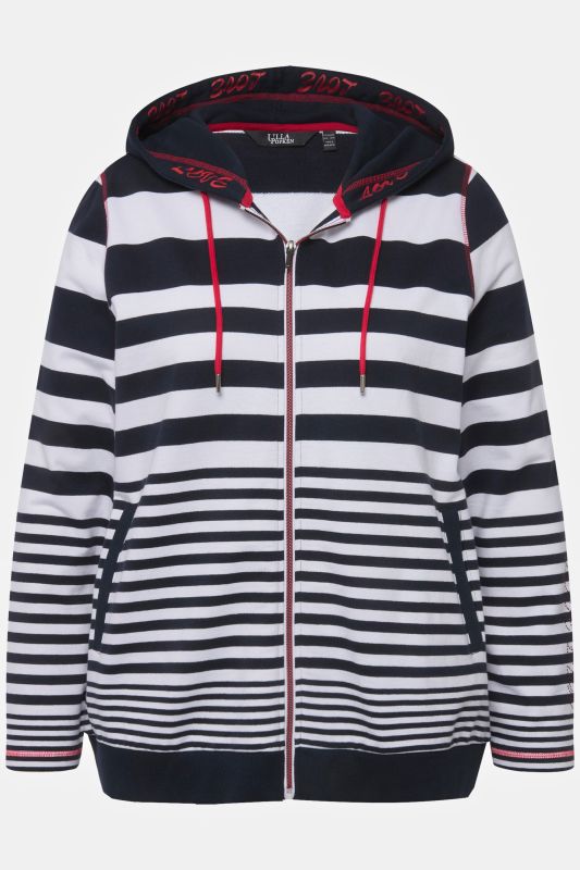 Contrast Stitched Zip-Up Hoodie