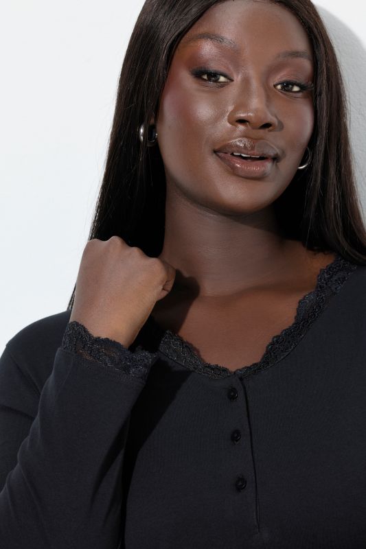 Lace Trimmed Pajama Set