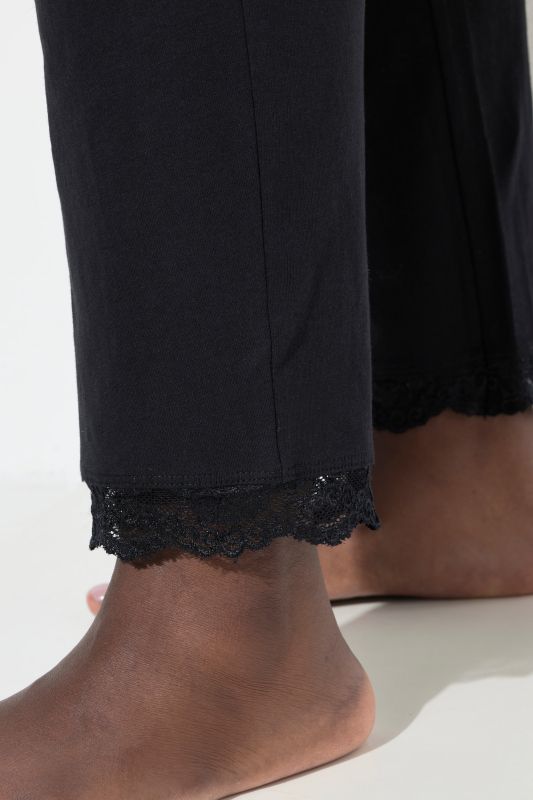 Lace Trimmed Pajama Set