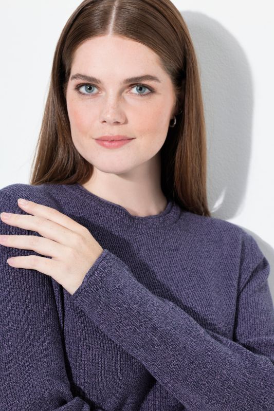 Eco Cotton Ribbed Knit Sweater