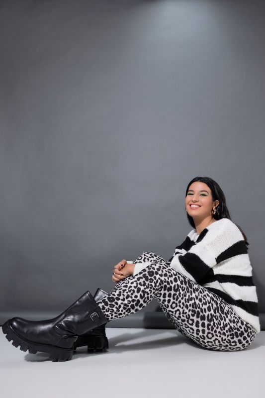 Клин с леопардов принт