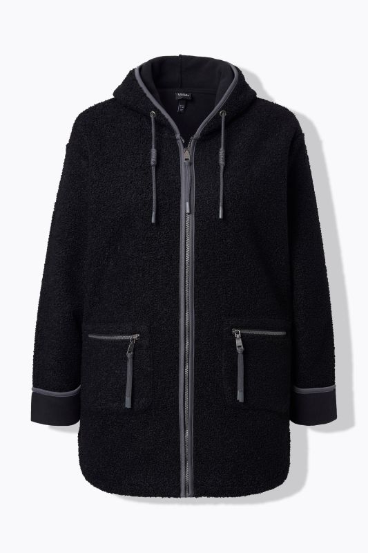 Fleece Lined Zip Up Teddy Jacket