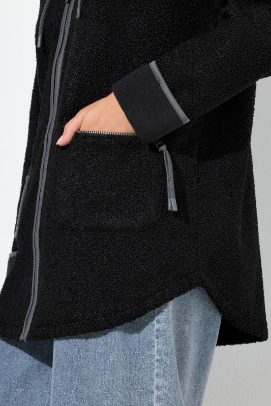 Fleece Lined Zip Up Teddy Jacket