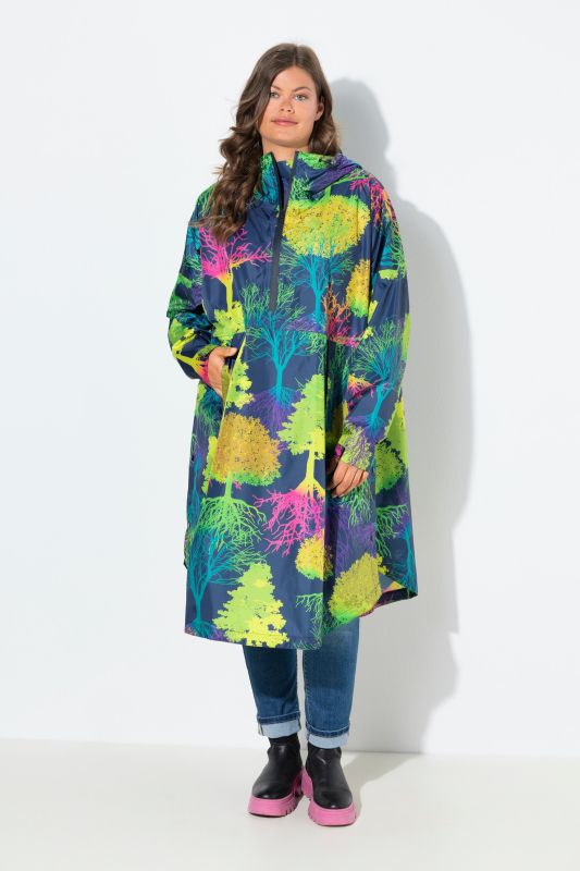 Rainbow Forest Rain Poncho