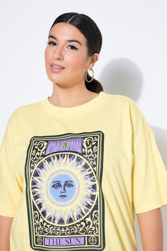 Тениска с графично слънце