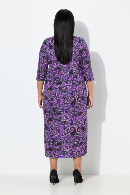 Рокля с неонов пейзли принт