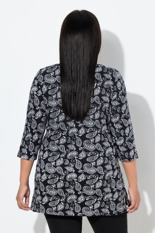 Туника с пейзли принт