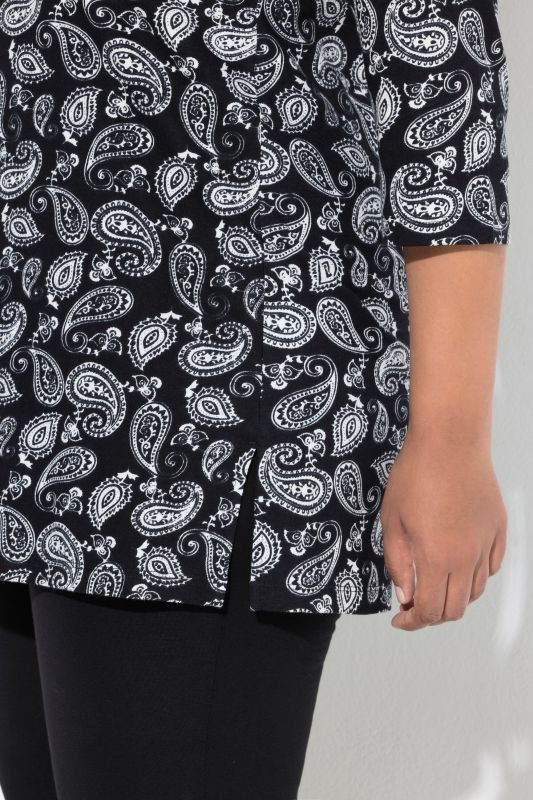 Туника с пейзли принт