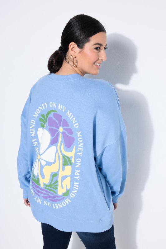 Суитчър с принт на гърдите