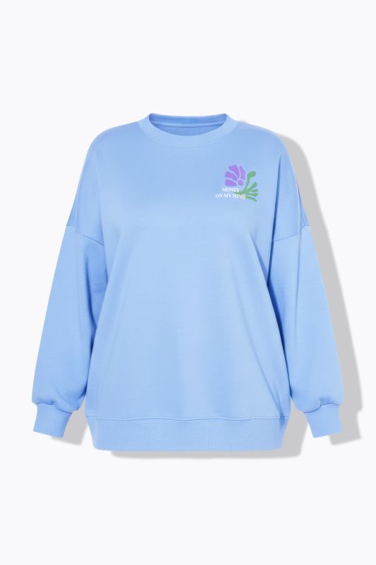 Суитчър с принт на гърдите