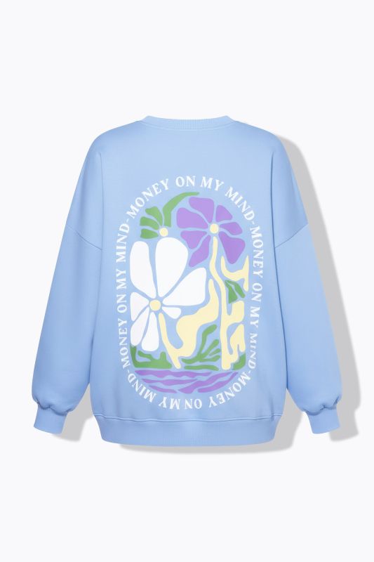 Суитчър с принт на гърдите