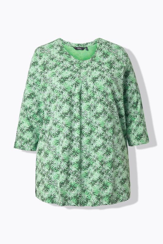 Тениска с графичен флорален принт