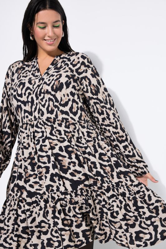 Рокля с леопардов принт къса