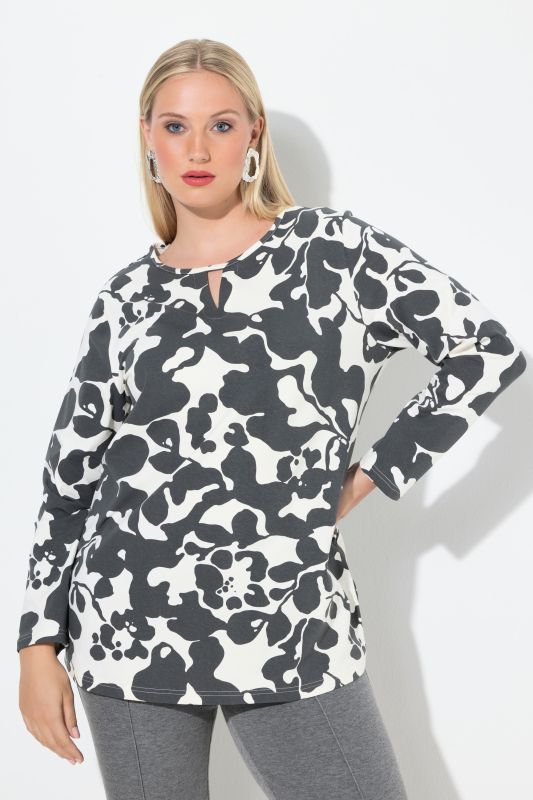 Блуза с абстрактен принт 