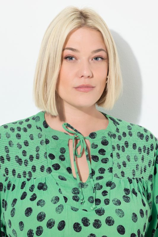 Туника с принт на точки