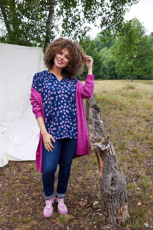 Туника с принт на точки