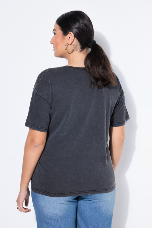 Тениска с принт на грозде