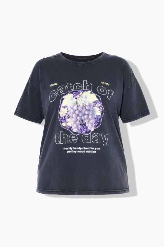 Тениска с принт на грозде