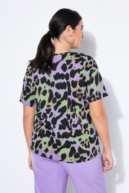 Тениска с леопардов принт