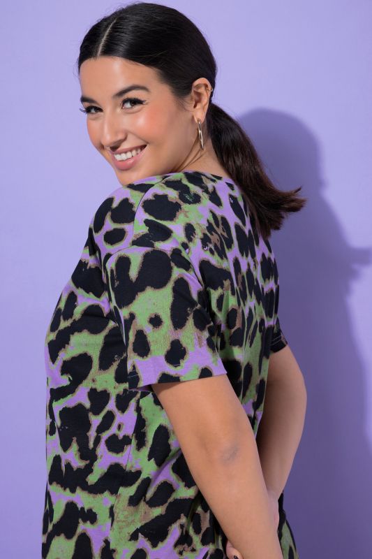 Тениска с леопардов принт