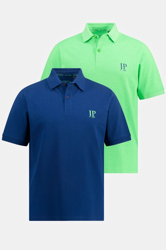 2 Pack of Polo Shirts, combed cotton piqué