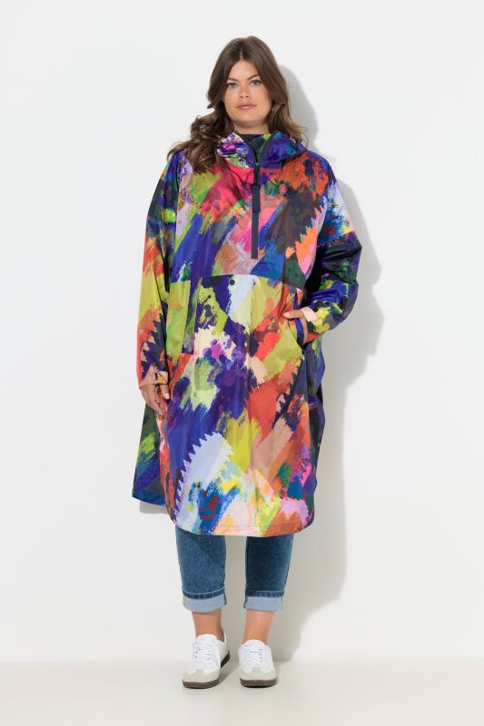 Дъждобран с абстрактен принт