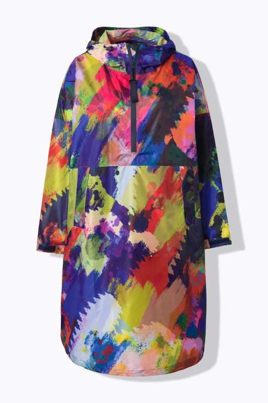 Дъждобран с абстрактен принт