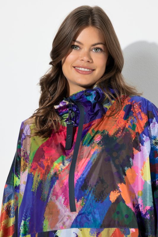 Дъждобран с абстрактен принт