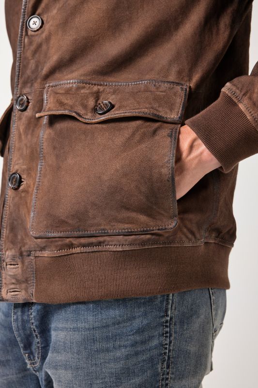 Яке кожено с винтидж визия