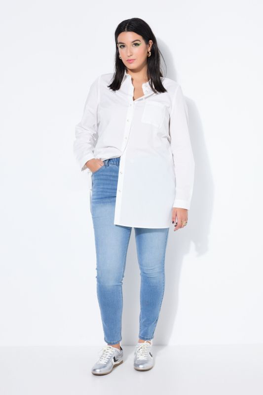 Дънки с тясна кройка и пран ефект