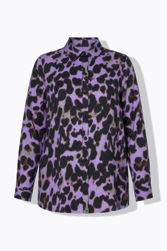 Риза с леопардов принт