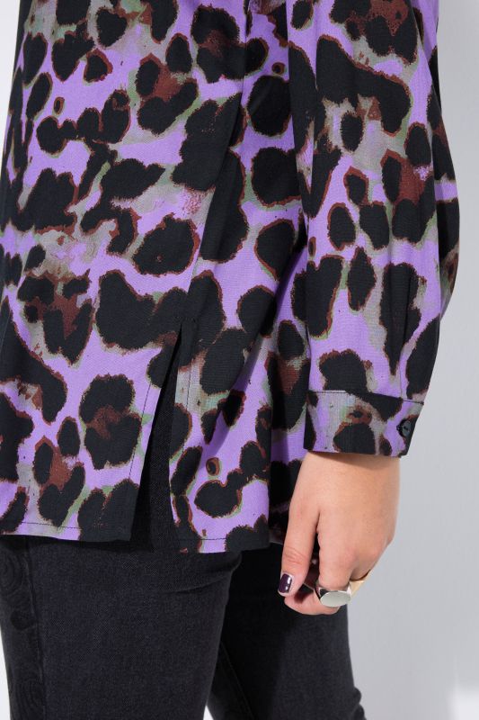 Риза с леопардов принт