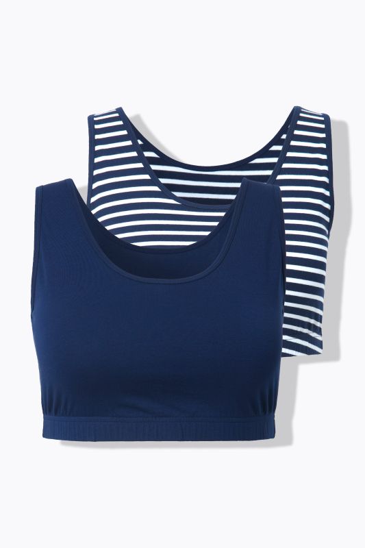 Бюстиета комплект от 2 броя с раиран принт