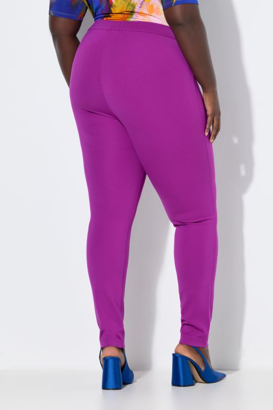 Jersey Elastic Waist Stretch Knit Slim Legging