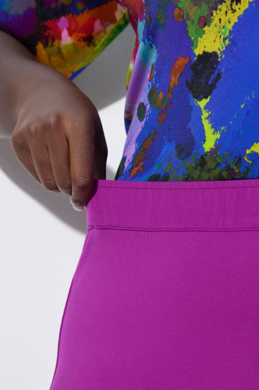 Jersey Elastic Waist Stretch Knit Slim Legging