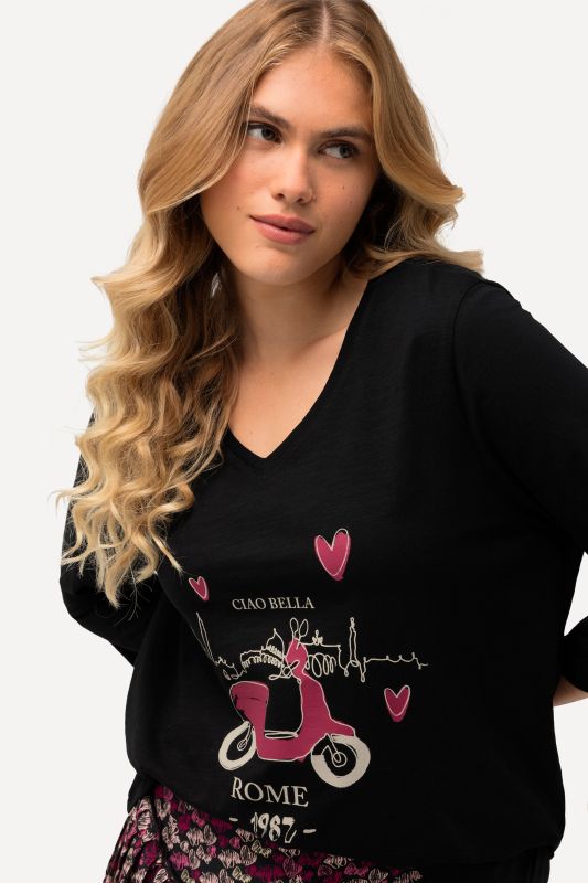 Ciao Bella 3/4 Sleeve Graphic Tee