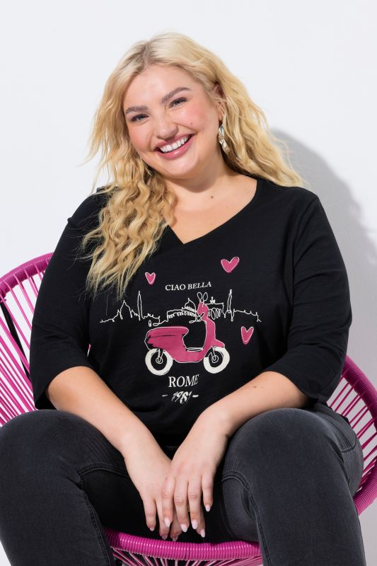 Ciao Bella 3/4 Sleeve Graphic Tee