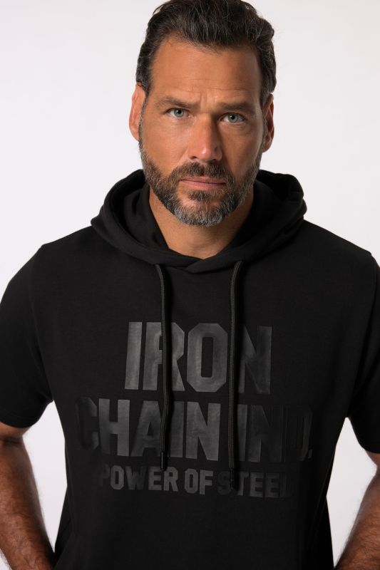 Суитчър с качулка и къси ръкави