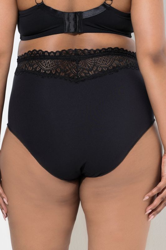 TRUYOU Maxislips, 3er-Pack, Spitzen-Bündchen, Mikrofaser