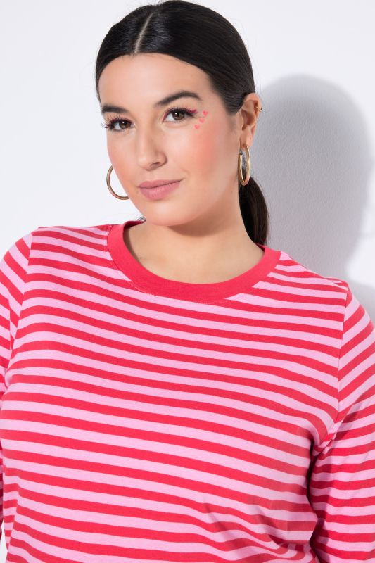 Striped Long Sleeve Jersey Dress