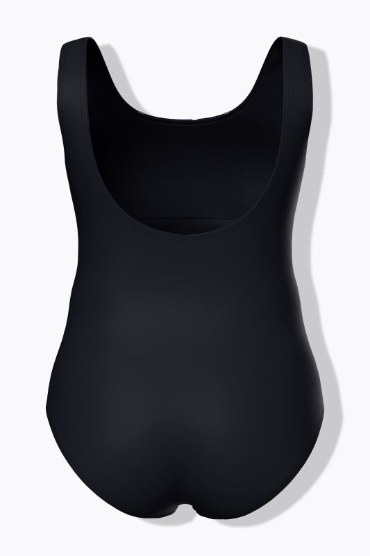 Sporty Striped One Piece Cupless Swimsuit