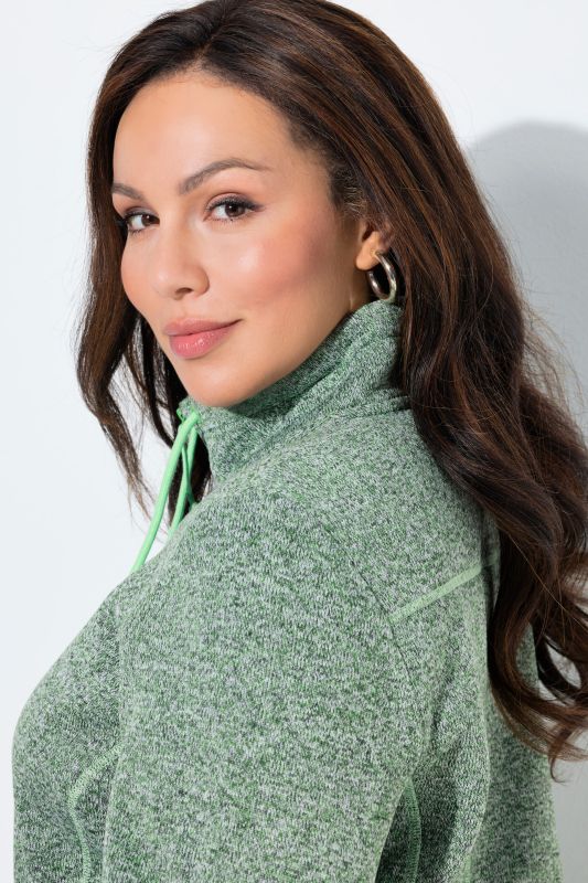 Longline Knit Fleece Jacket